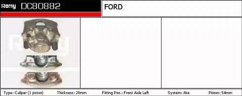 Remy DC80882 - Brake Caliper autospares.lv