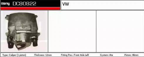 Remy DC80822 - Brake Caliper autospares.lv