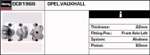 Remy DC81966 - Brake Caliper autospares.lv