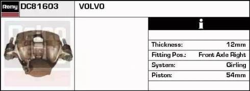 Remy DC81603 - Brake Caliper autospares.lv