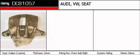 Remy DC81057 - Brake Caliper autospares.lv