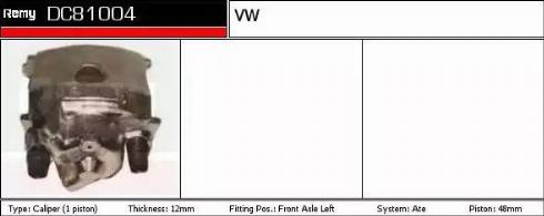 Remy DC81004 - Brake Caliper autospares.lv