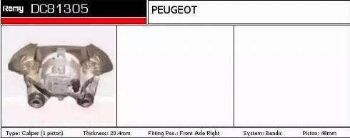 Remy DC81305 - Brake Caliper autospares.lv