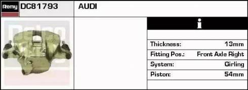 Remy DC81793 - Brake Caliper autospares.lv