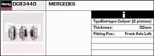 Remy DC83440 - Brake Caliper autospares.lv