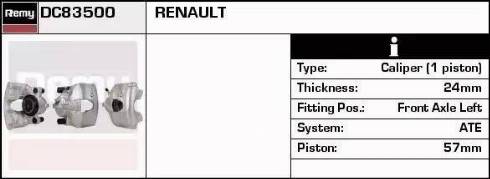 Remy DC83500 - Brake Caliper autospares.lv