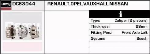 Remy DC83044 - Brake Caliper autospares.lv