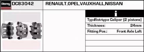 Remy DC83042 - Brake Caliper autospares.lv