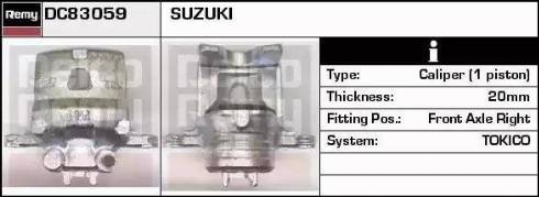 Remy DC83059 - Brake Caliper autospares.lv