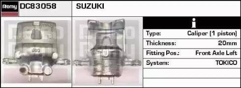 Remy DC83058 - Brake Caliper autospares.lv