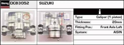 Remy DC83052 - Brake Caliper autospares.lv