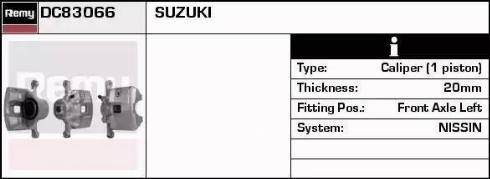 Remy DC83066 - Brake Caliper autospares.lv