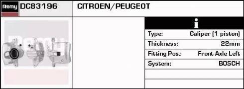 Remy DC83196 - Brake Caliper autospares.lv