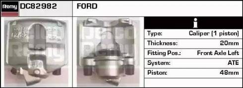 Remy DC82982 - Brake Caliper autospares.lv