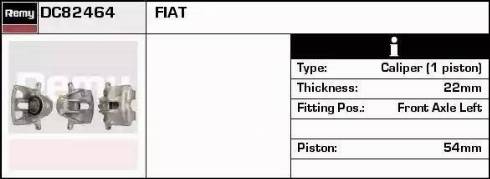Remy DC82464 - Brake Caliper autospares.lv