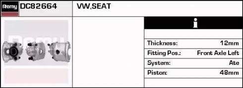 Remy DC82664 - Brake Caliper autospares.lv