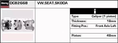 Remy DC82668 - Brake Caliper autospares.lv