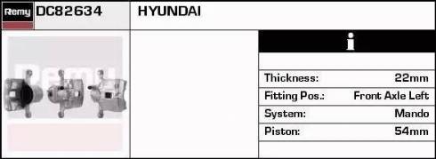 Remy DC82634 - Brake Caliper autospares.lv