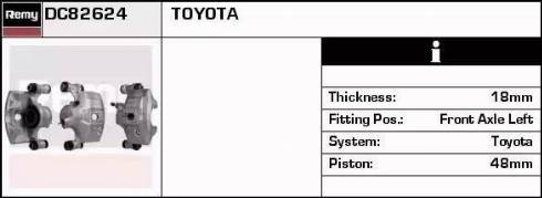 Remy DC82624 - Brake Caliper autospares.lv