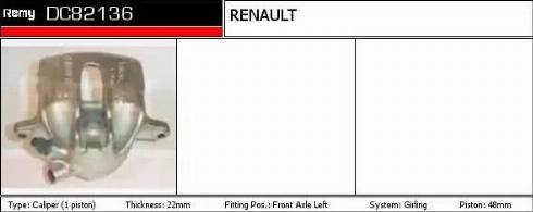 Remy DC82136 - Brake Caliper autospares.lv