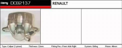 Remy DC82137 - Brake Caliper autospares.lv