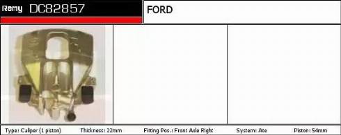 Remy DC82857 - Brake Caliper autospares.lv