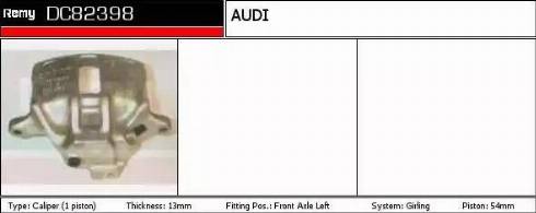 Remy DC82398 - Brake Caliper autospares.lv