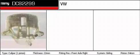 Remy DC82299 - Brake Caliper autospares.lv