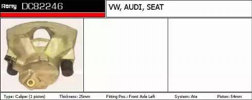 Remy DC82246 - Brake Caliper autospares.lv