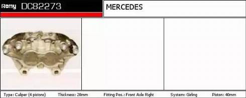 Remy DC82273 - Brake Caliper autospares.lv