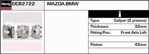 Remy DC82722 - Brake Caliper autospares.lv