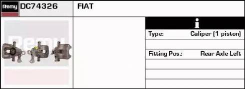 Remy DC74326 - Brake Caliper autospares.lv