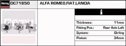 Remy DC71850 - Brake Caliper autospares.lv