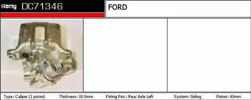 Remy DC71346 - Brake Caliper autospares.lv