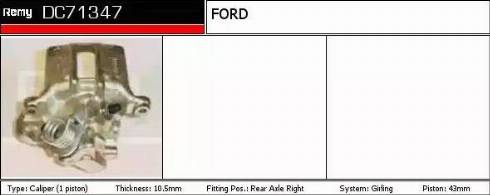 Remy DC71347 - Brake Caliper autospares.lv