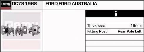 Remy DC784968 - Brake Caliper autospares.lv