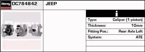 Remy DC784842 - Brake Caliper autospares.lv