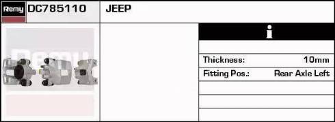 Remy DC785110 - Brake Caliper autospares.lv