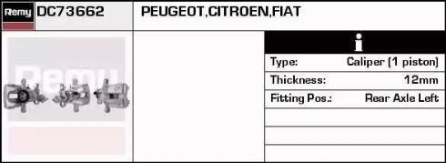 Remy DC73662 - Brake Caliper autospares.lv