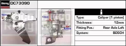 Remy DC73090 - Brake Caliper autospares.lv