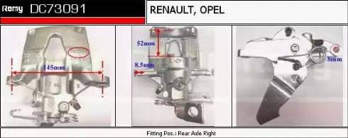 Remy DC73091 - Brake Caliper autospares.lv