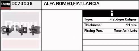 Remy DC73038 - Brake Caliper autospares.lv