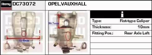 Remy DC73072 - Brake Caliper autospares.lv