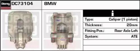 Remy DC73104 - Brake Caliper autospares.lv