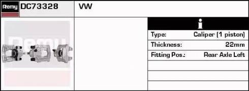 Remy DC73328 - Brake Caliper autospares.lv