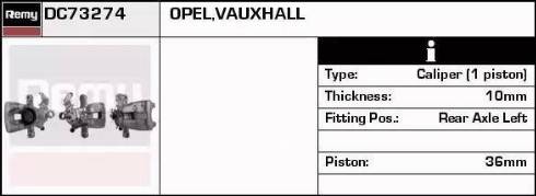 Remy DC73274 - Brake Caliper autospares.lv