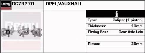 Remy DC73270 - Brake Caliper autospares.lv
