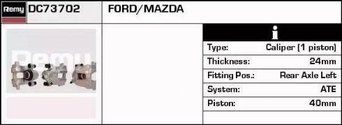 Remy DC73702 - Brake Caliper autospares.lv