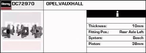 Remy DC72970 - Brake Caliper autospares.lv