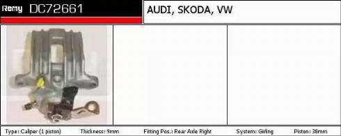 Remy DC72661 - Brake Caliper autospares.lv